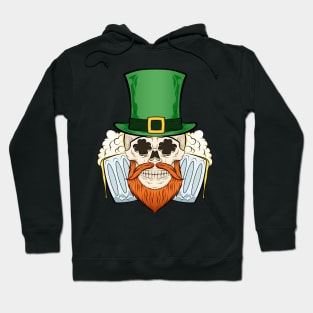 skull patricks day beer Hoodie